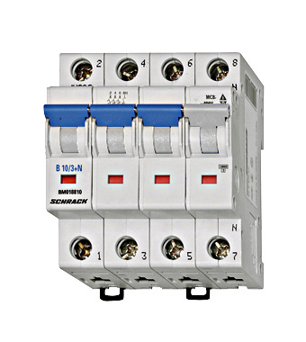 Автоматический выключатель BM019863 10 kA D 63A 3P+N