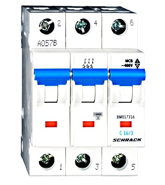 Автоматический выключатель BM017316ME 10 kA C 16A 3P